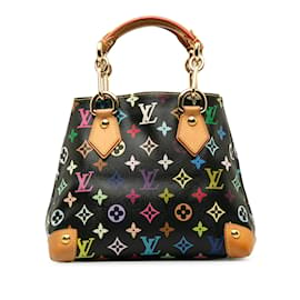 Louis Vuitton-Schwarze Audra-Handtasche mit mehrfarbigem Louis Vuitton-Monogramm-Schwarz