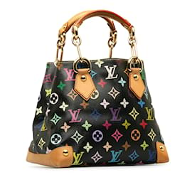Louis Vuitton-Schwarze Audra-Handtasche mit mehrfarbigem Louis Vuitton-Monogramm-Schwarz