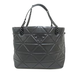 Prada-Bolso tote abierto Prada Nappa Spectrum negro-Negro