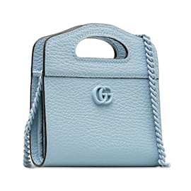 Gucci-Bolso satchel Gucci GG Marmont azul-Azul