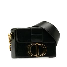 Dior-Black Dior Leather 30 MONTAIGNE BOX BAG-Black