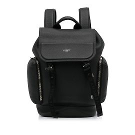 Mochila de cuero negra de Givenchy Negro