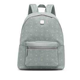 MCM-Gray MCM Large Visetos Backpack-Other