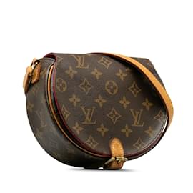 Louis Vuitton-Brown Louis Vuitton Monogram Sac Tambourine Crossbody Bag-Brown