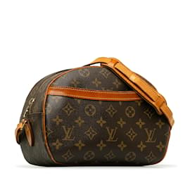 Louis Vuitton-Brown Louis Vuitton Monogram Blois Crossbody Bag-Brown