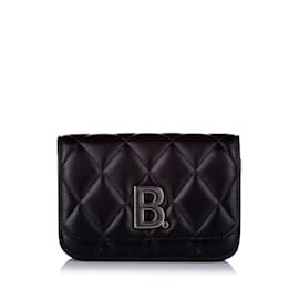 Balenciaga-Black Balenciaga B. Quilted leather belt bag-Black