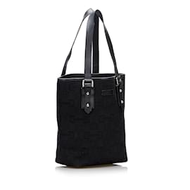 Gucci-Black Gucci Horsebit Handbag-Black