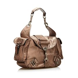 Dior-Brown Dior Rebelle Shoulder Bag-Brown