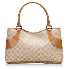 Gucci-Braune Gucci GG Canvas-Tasche-Braun