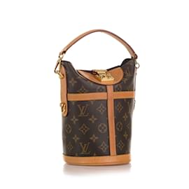 Louis Vuitton-Brown Louis Vuitton Monogram Duffle Bucket Bag-Brown
