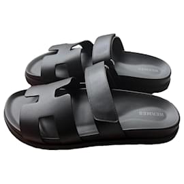 Hermès-Sandals-Black