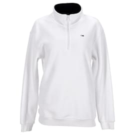 Tommy Hilfiger-Tommy Hilfiger Mens Polar Fleece High Neck Jumper in White Polyester-White