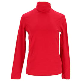 Tommy Hilfiger-Womens Skinny Fit Long Sleeve T Shirt-Red