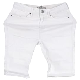 Tommy Hilfiger-Womens Venice Slim Fit Denim Shorts-White