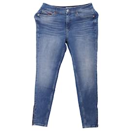 Tommy Hilfiger-Calça Jeans Feminina Nora Mid Rise Skinny Fit-Azul,Azul claro