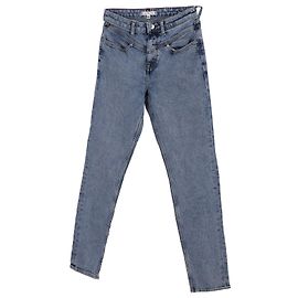 Tommy Hilfiger Jeans Stonewash a vita alta Gramercy Mom da donna Blu Blu chiaro