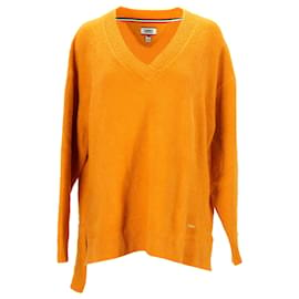Tommy Hilfiger-Damen-Pullover mit entspannter Passform-Gelb