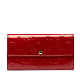 Louis Vuitton-Monogram Vernis Sarah Wallet  M93530-Red
