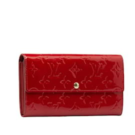 Louis Vuitton-Monogram Vernis Sarah Wallet  M93530-Red