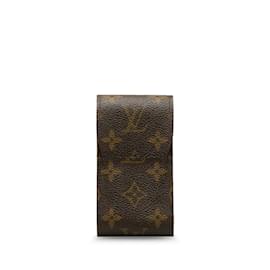 Louis Vuitton-Pitillera Monogram Etui M63024-Castaño