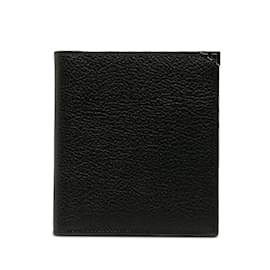 Salvatore Ferragamo-Leather Bifold Wallet  228104-Black