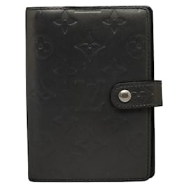 Louis Vuitton-Louis Vuitton Monogram Matte Agenda PM Capa de couro para notebook R20935 em boa condição-Preto