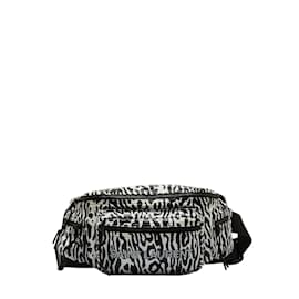 Yves Saint Laurent-Bedruckte Nylon-Hüfttasche 581375-Schwarz