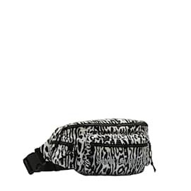 Yves Saint Laurent-Bedruckte Nylon-Hüfttasche 581375-Schwarz