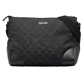 Gucci-GG Canvas Joy Messenger Bag 114273-Black