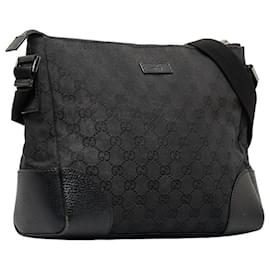 Gucci-GG Canvas Joy Messenger Bag 114273-Black