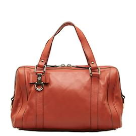 Gucci-Mittelgroße Boston-Tasche aus Duchessa-Leder 336665-Pink