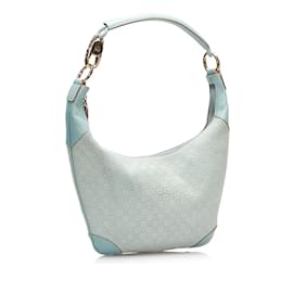 Gucci-Hobo-Tasche aus GG-Segeltuch 001 4158-Blau