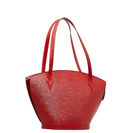 Louis Vuitton-Louis Vuitton Epi Saint Jacques Bolsa de ombro de couro com alça longa M52267 em boas condições-Vermelho