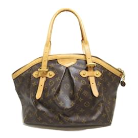 Louis Vuitton-Louis Vuitton Monograma Tivoli GM Bolsa de lona M40144 em boa condição-Marrom