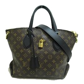 Louis Vuitton-Bolso tote con cremallera y flor con monograma de Louis Vuitton MM Bolso tote de lona M44347 En muy buenas condiciones-Azul