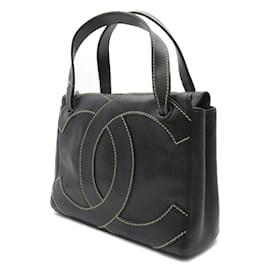 Chanel-Wild Stitch CC Caviar Handbag-Black