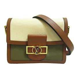 Louis Vuitton-Bolsa de ombro Taurillon Mini Dauphine M44580-Marrom