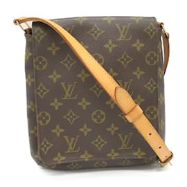 Louis Vuitton-Louis Vuitton Monogram Musette Salsa Short Strap Canvas Crossbody Bag M51258 in Good condition-Brown