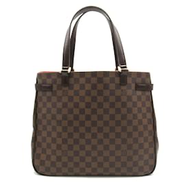 Louis Vuitton-Louis Vuitton Damier Ebene Uzes Tote Canvas Tote Bag N51128 in Excellent condition-Brown