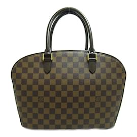 Louis Vuitton-Louis Vuitton Bolsa de lona Damier Ebene Nolita N51282 Em uma boa condição-Marrom