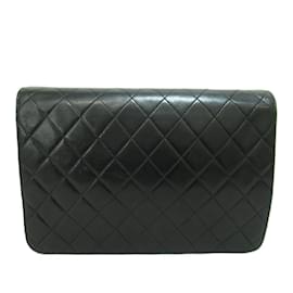 Chanel-Bolso clásico mediano con una sola solapa-Negro