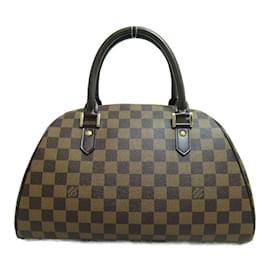 Louis Vuitton-Louis Vuitton Bolsa de lona Damier Ebene Rivera MM N41434 Em uma boa condição-Marrom