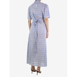 Autre Marque-Blue printed wrap dress - size M-Blue