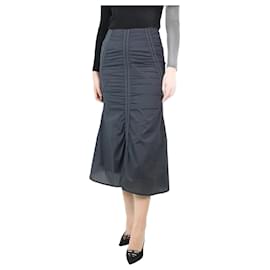 Autre Marque-Dark grey nylon skirt - size L-Grey
