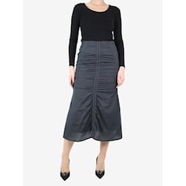 Autre Marque-Dark grey nylon skirt - size L-Grey