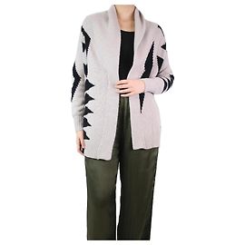 360 Cashmere Cardigan aztèque gris - taille XS Gris