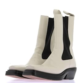 Bottega Veneta-BOTTEGA VENETA  Ankle boots T.eu 39 leather-White