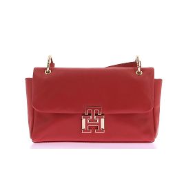 TOMMY HILFIGER Sacs à main T.  Cuir Rouge