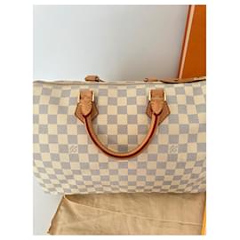 Louis Vuitton-Speedy bag 35 Damier Azur Louis Vuitton-White