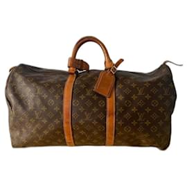 Louis Vuitton-Sac de voyage Keepall 55 Louis Vuitton -Marron